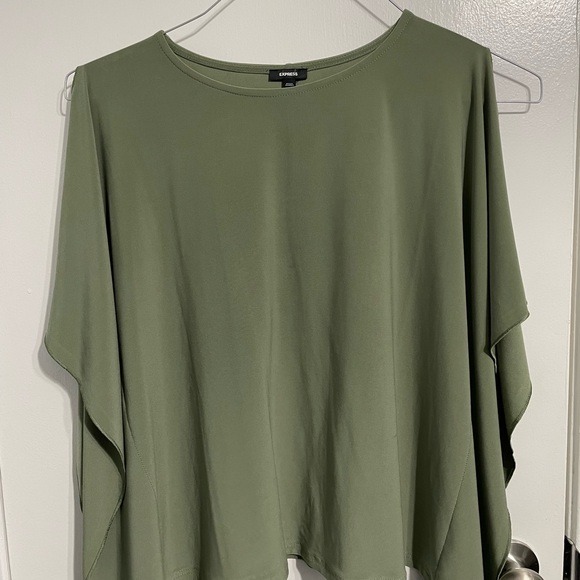 Express Women's Olive Green Blouse - Picture 1 of 3